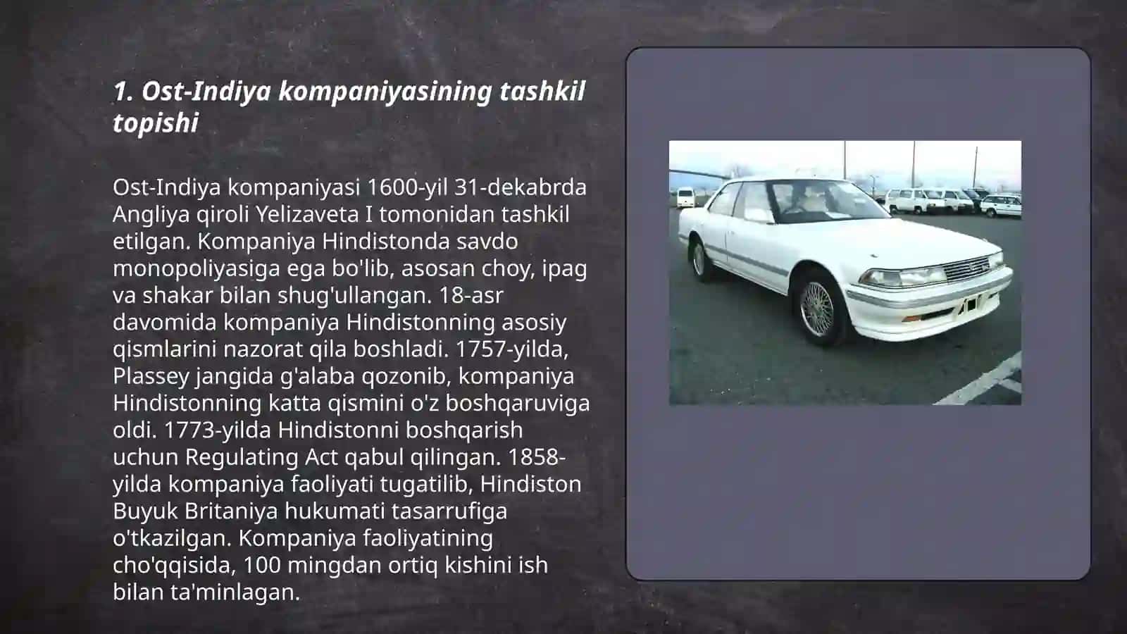 Ost-Indiya kompaniyasining tashkil topishi 3