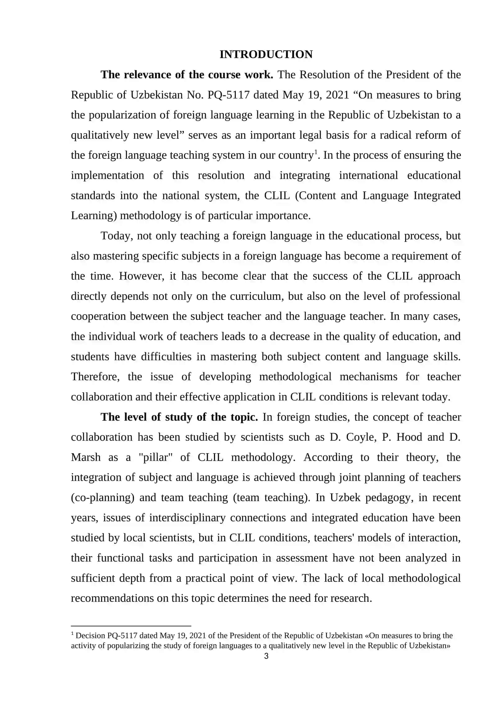 THEORETICAL FOUNDATIONS OF TEACHER COLLABORATION IN CLIL SETTINGS 3