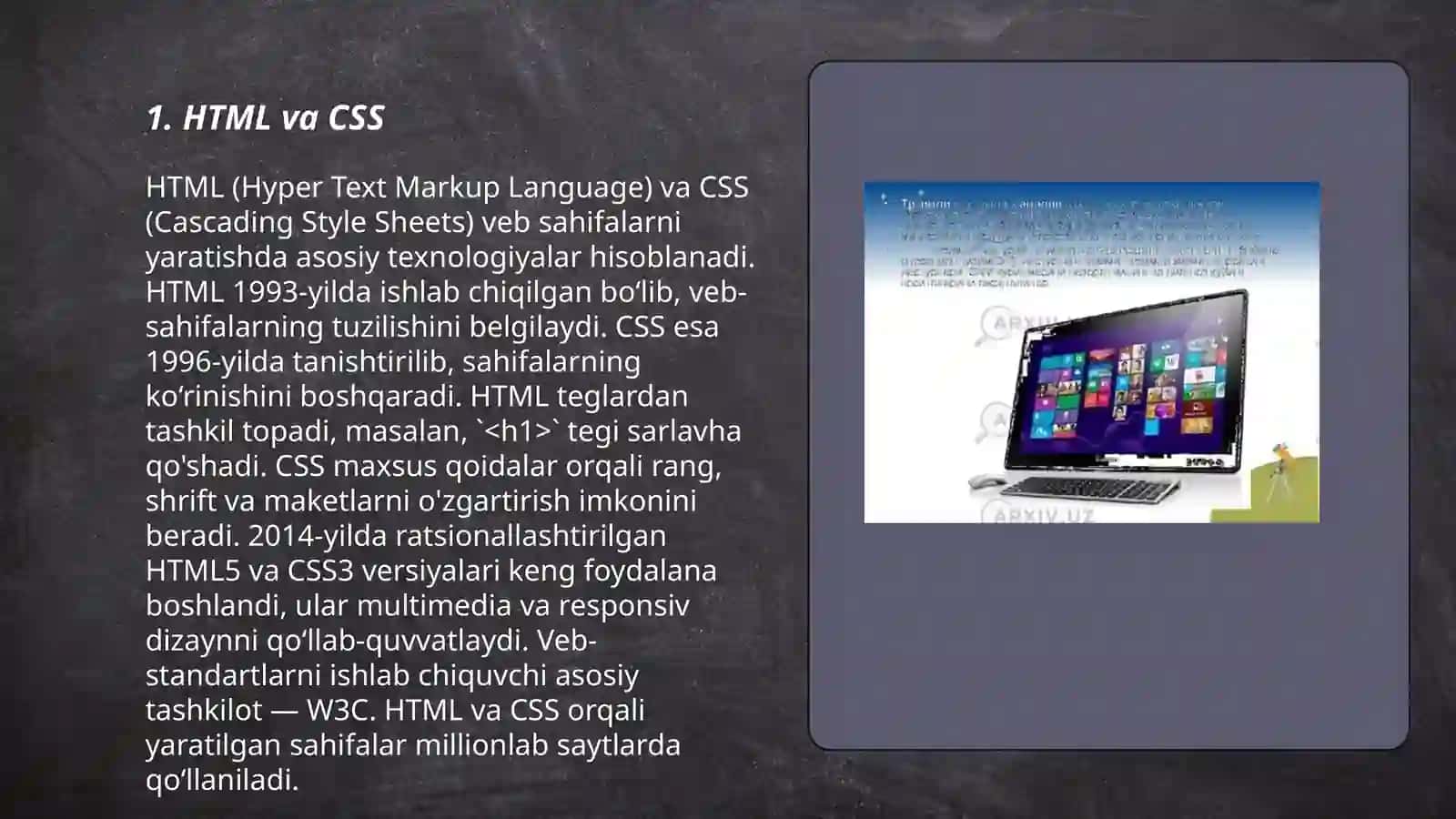 HTML va CSS 3