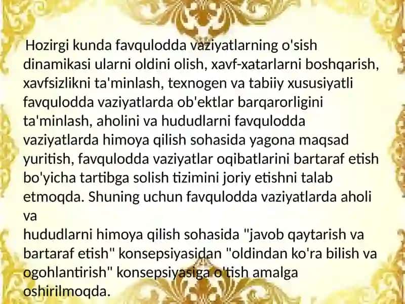 Favqulotdavaziyatlarda Aholi Xatti-harakati 3