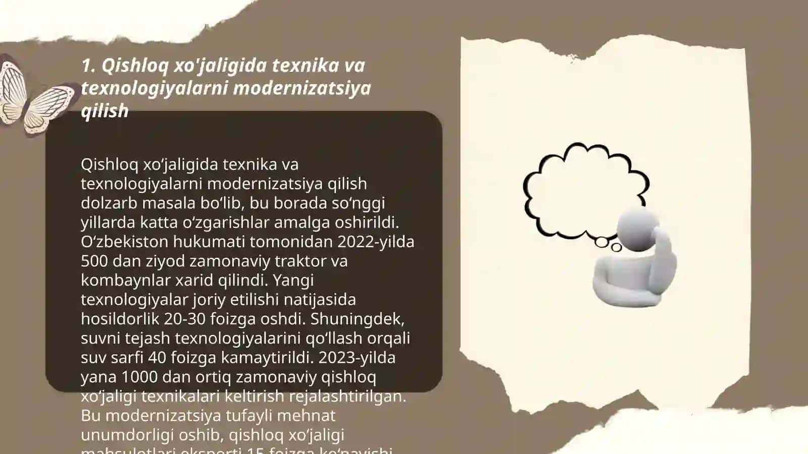 Mustaqillik yillarida qishloq xo'jaligi va sanoat 3
