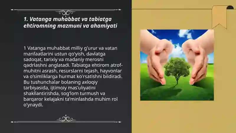Vatanga muhabbat va tabiatga ehtirom har bir bolaning burchi 3