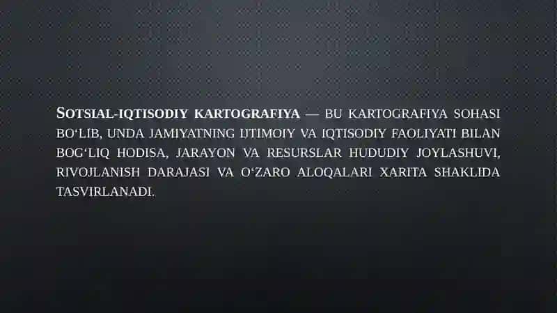 Sotsial-iqtisodiy kartografiyaning rivojlanish tarixi 3