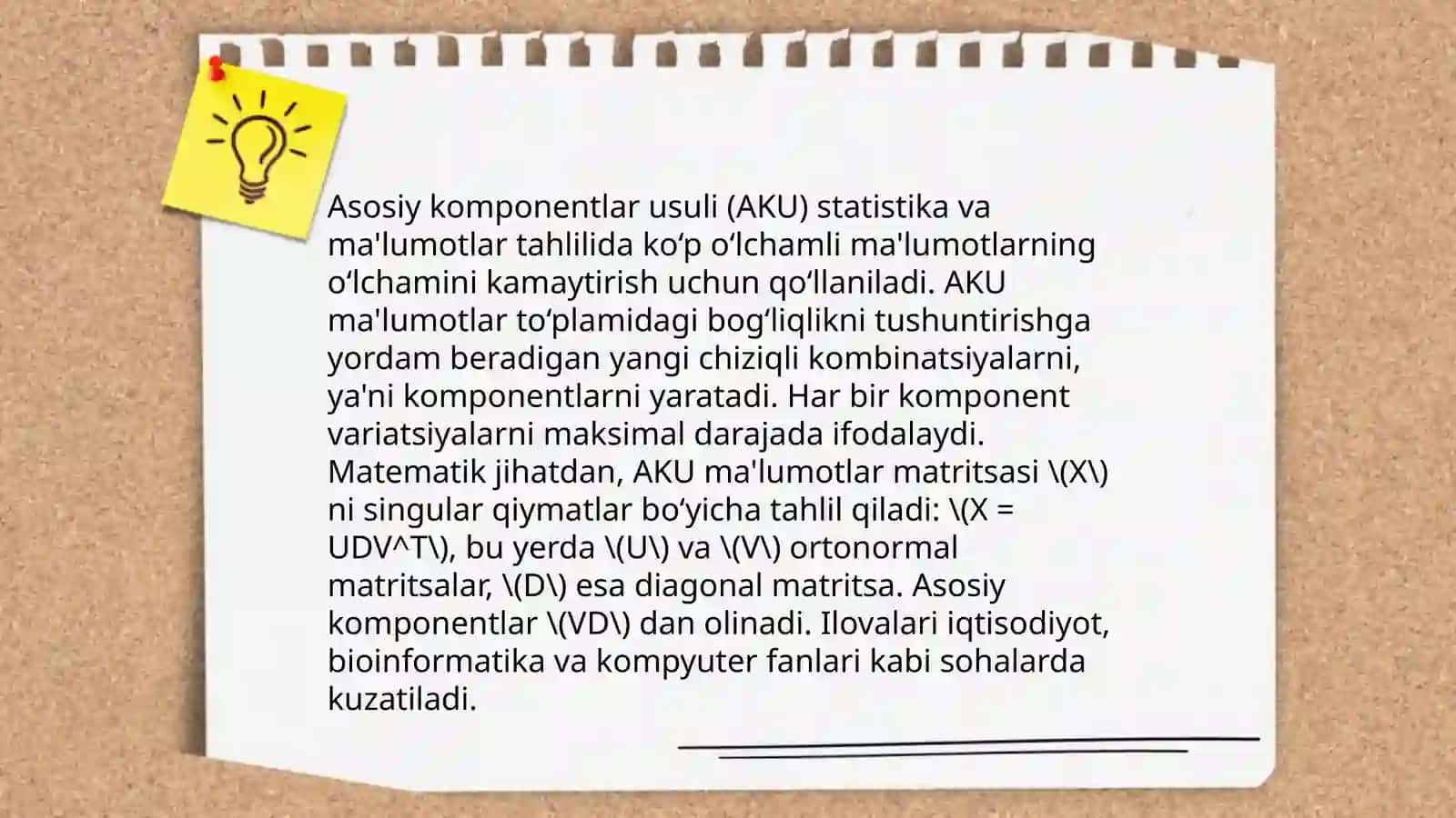 Asosiy komponent usuli 3