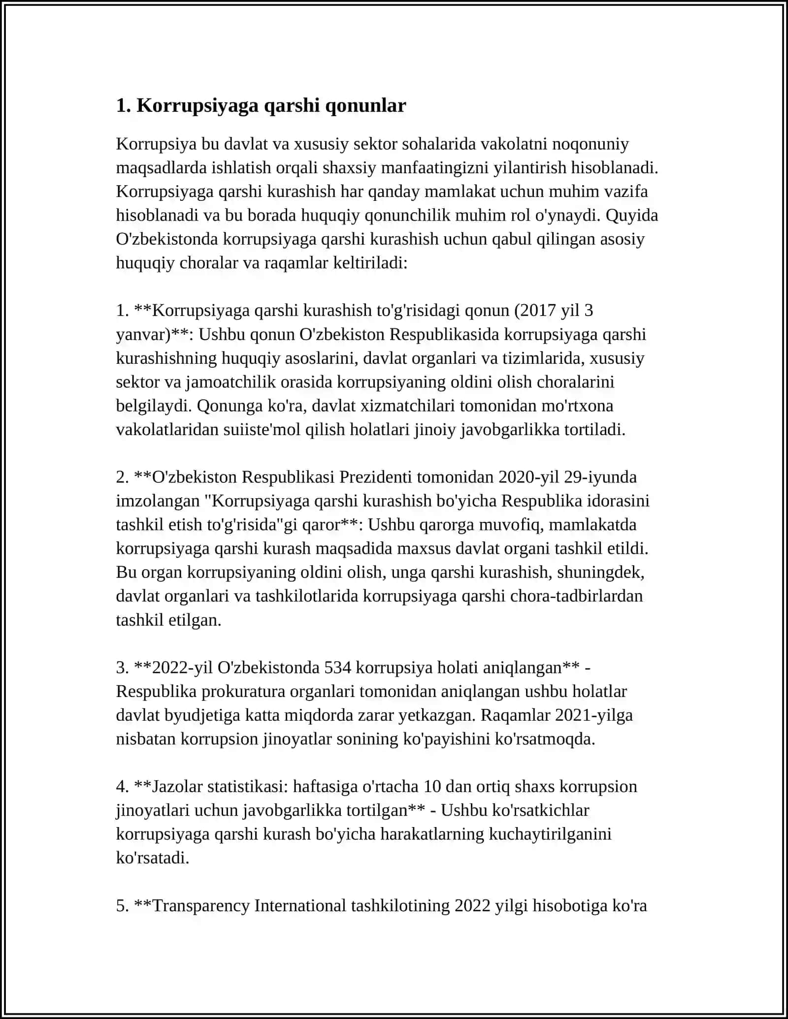 O‘ZBEKISTONDA KORRUPSIYAGA QARSHI KURASH MEXANIZMLARI 3