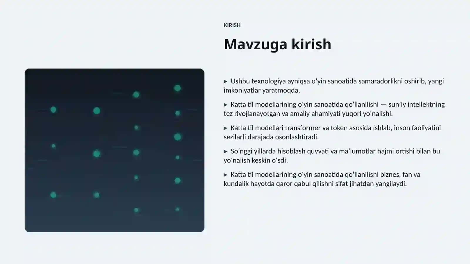Katta til modellarining oʻyin sanoatida qoʻllanilishi 3