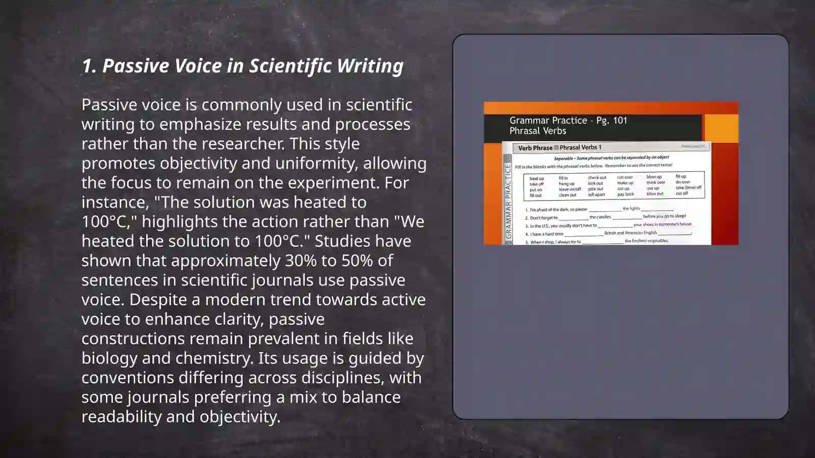 Passive Voice in Scientific Writing 3