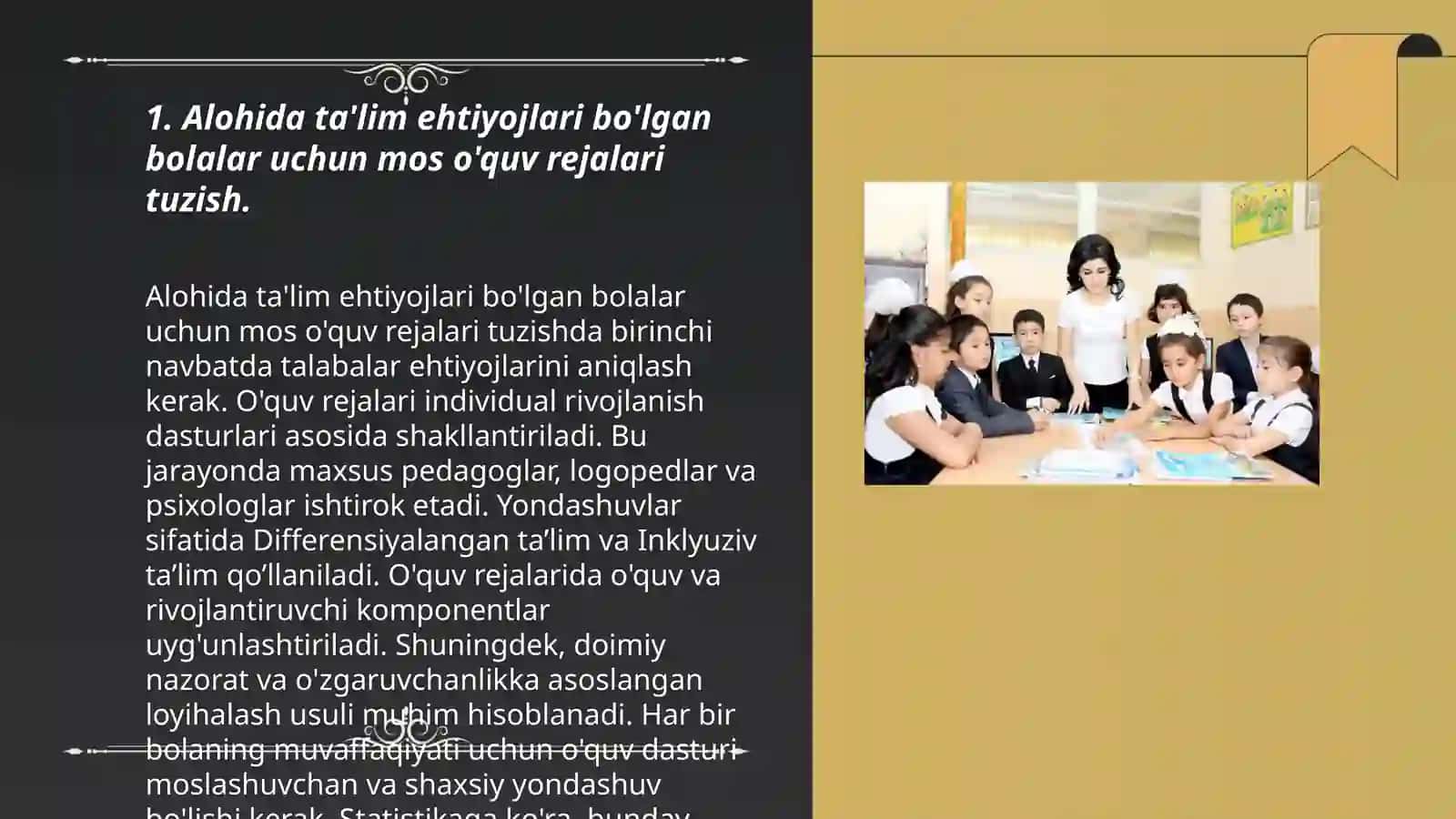 Alohida ta'lim ehtiyojlari bo'lgan bolalarni oʻqitish va tarbiyalash muammolari va ularning yechimi 3