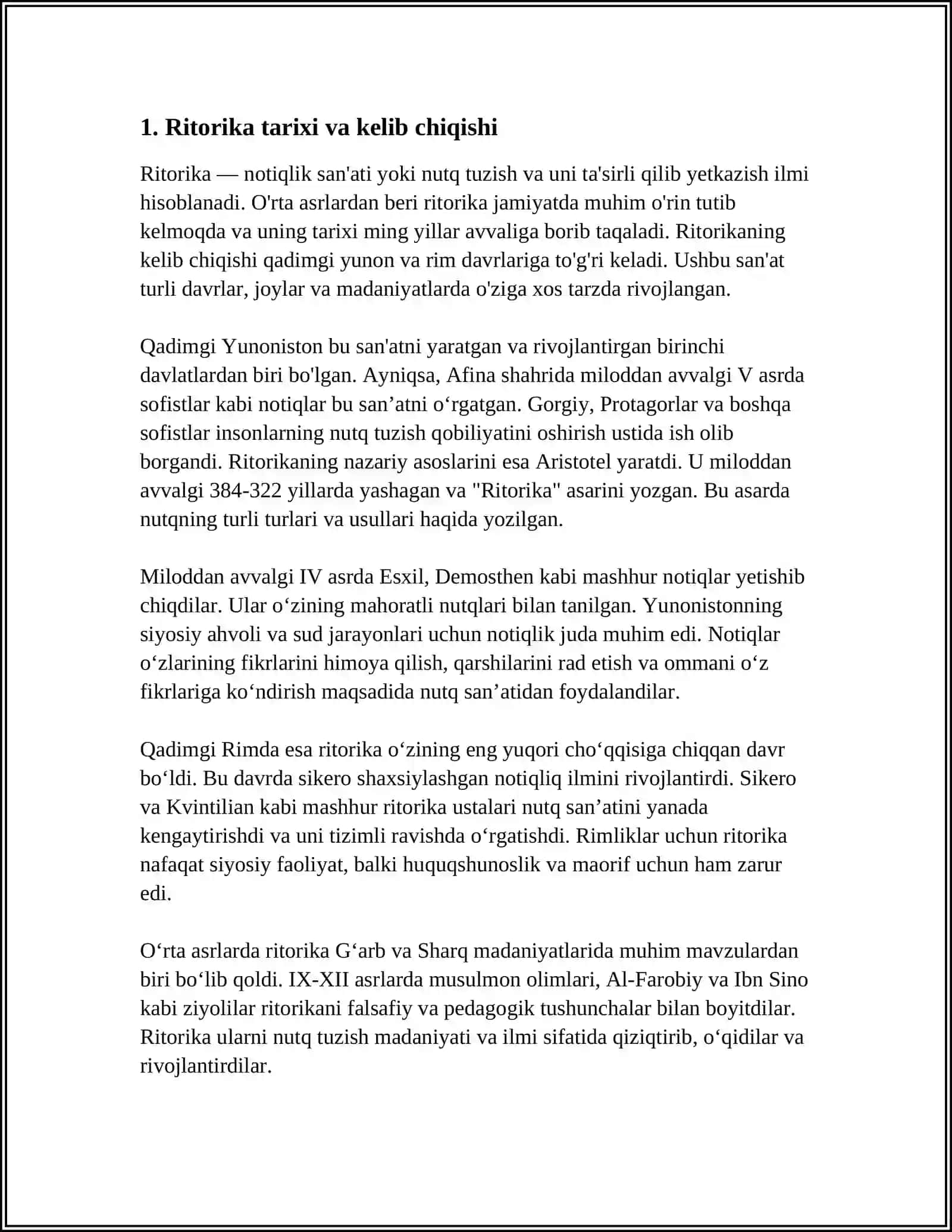 ARASTUNIG RITORIKA HAQIDAGITA‘LIMOTI 3
