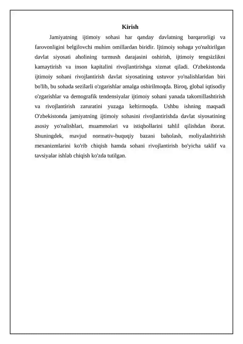 Jamiyatning ijtimoiy sohasini rivojlantirishda davlat siyosati 3
