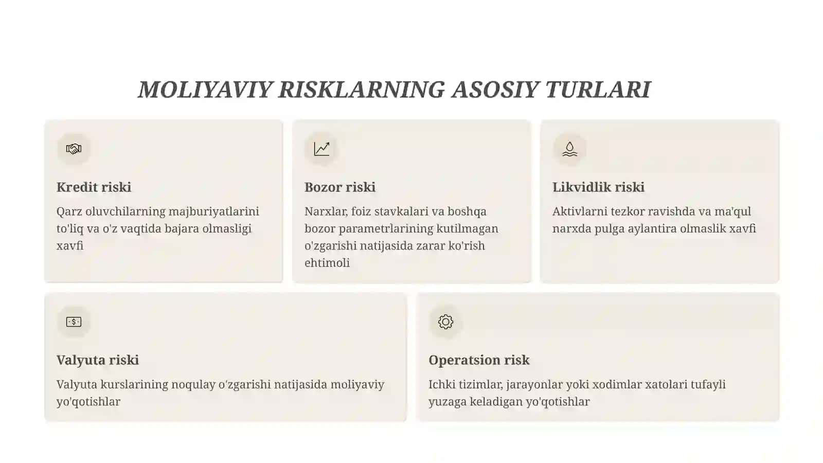 MOLIYA BOZORLARIDA RISKLARNI BOSHQARISHNING AHAMIYATI 3