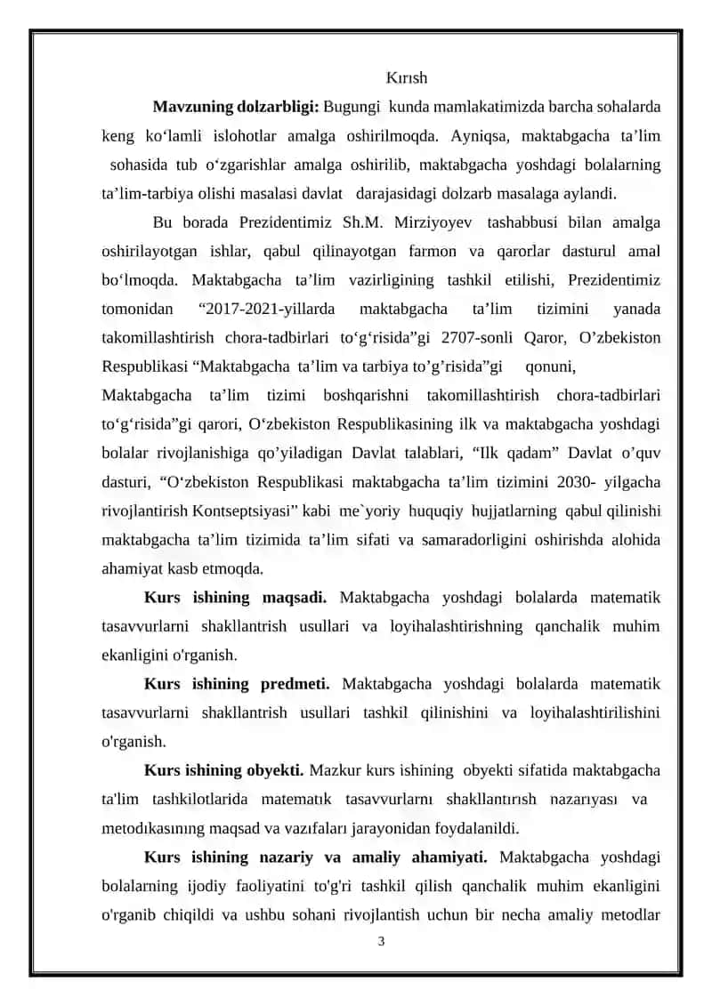 Maktabgacha yoshdagi bolalarda matematik tasavvurlarni 3