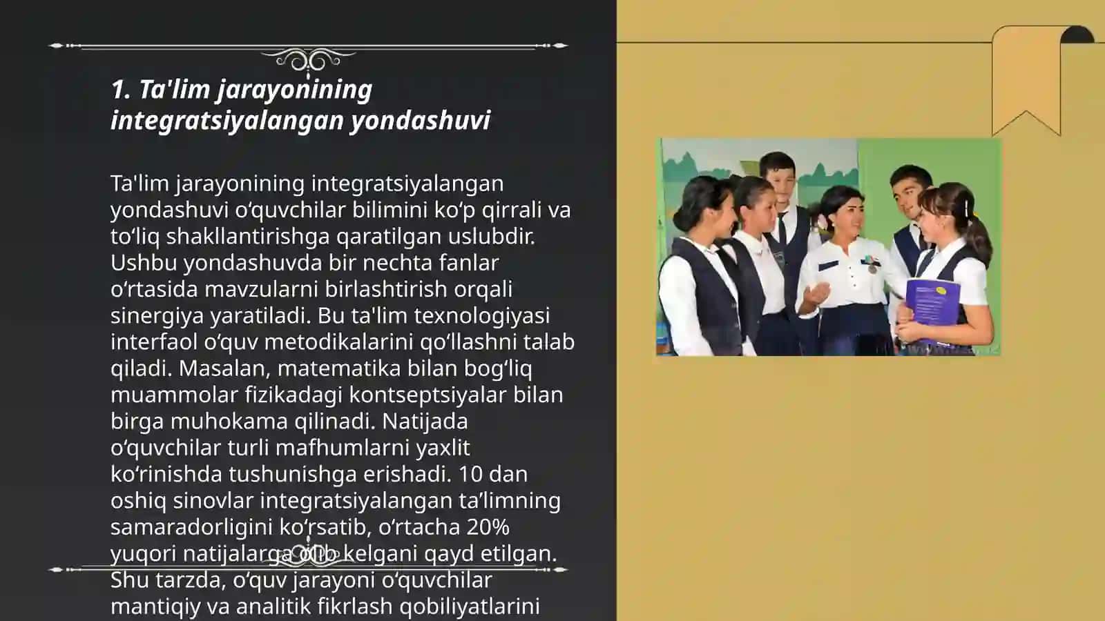 Ta'lim jarayoni yagona pedagogik tizim sifatida 3