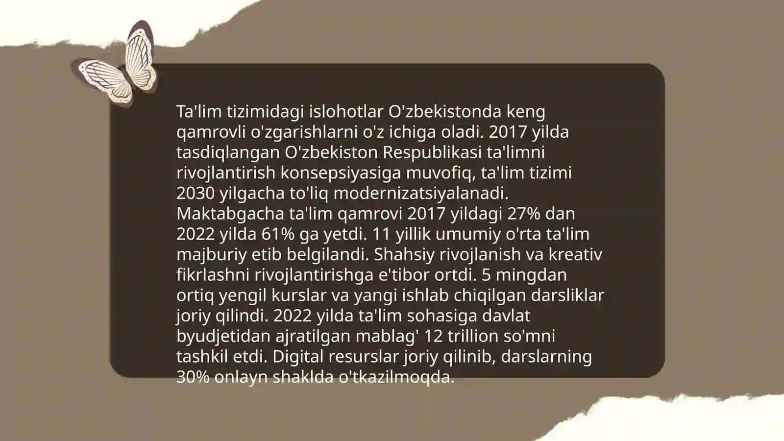 Ta'lim tizimidagi islohotlar 3