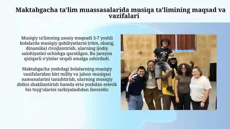 Maktabgacha talim tashkilotlarida musiqaviy tarbiyaning maqsad va vazifalari 3