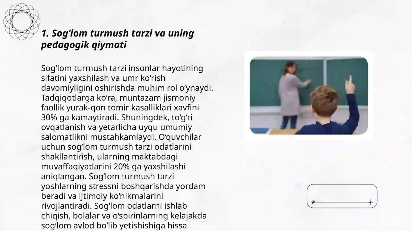 Bo‘lajak o‘qituvchilarda pedagogik faoliyatga tayyorlashda sog‘lom turmush madaniyatini tarkib toptirish 3