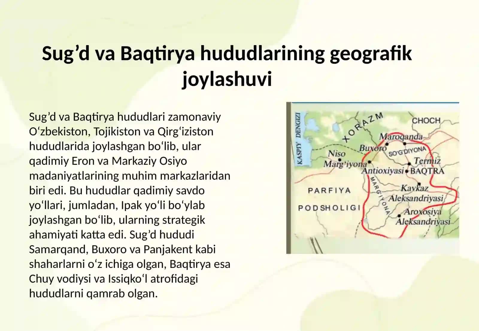 Salavkiylar hukmronligi davrida Sug’d va Baqtiryaning tarixiy geografiyasi va mamuriy hududiy bo'linishlari 3