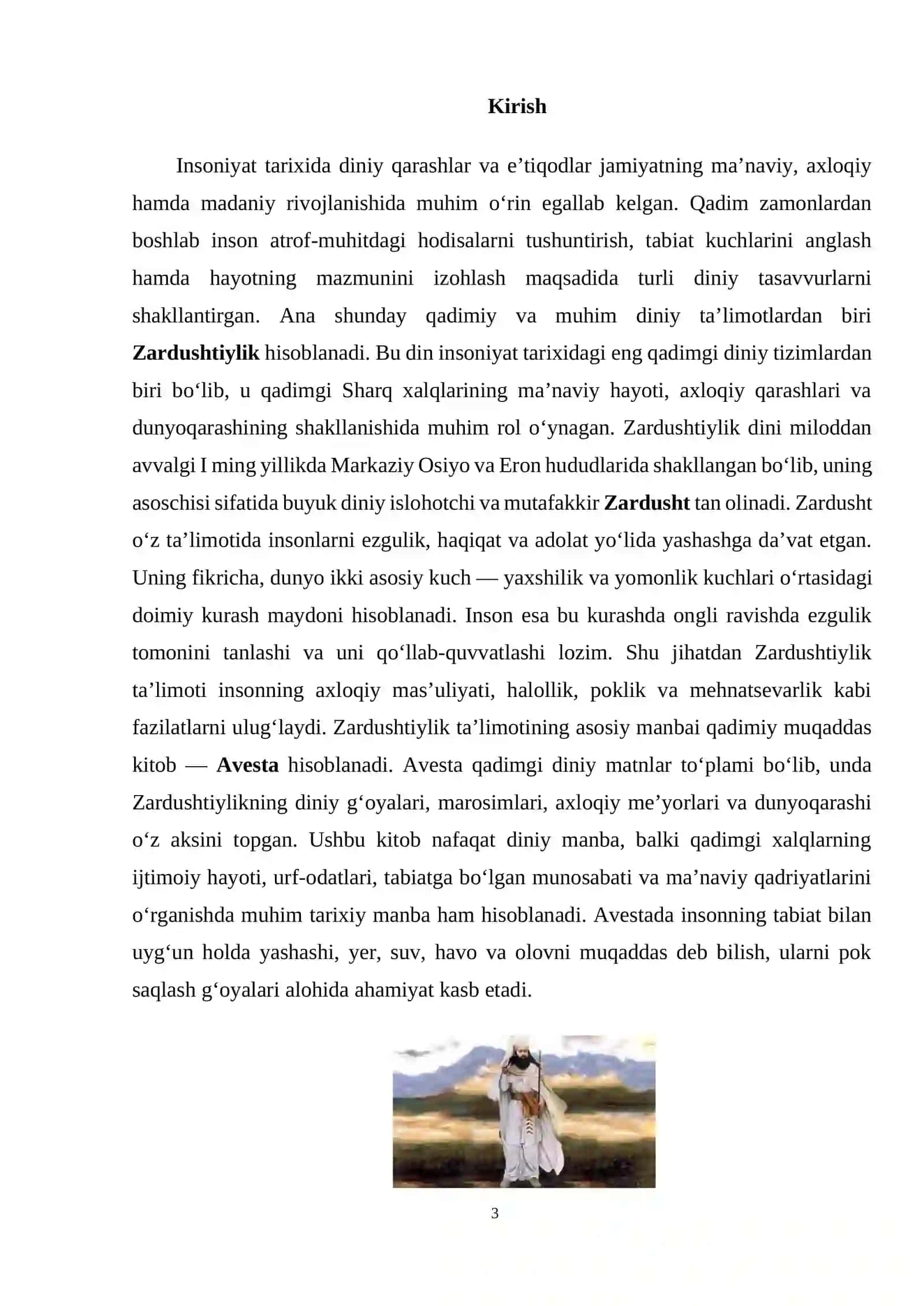 Zardushtiylikning vujudga kelishi va ta’limoti 3