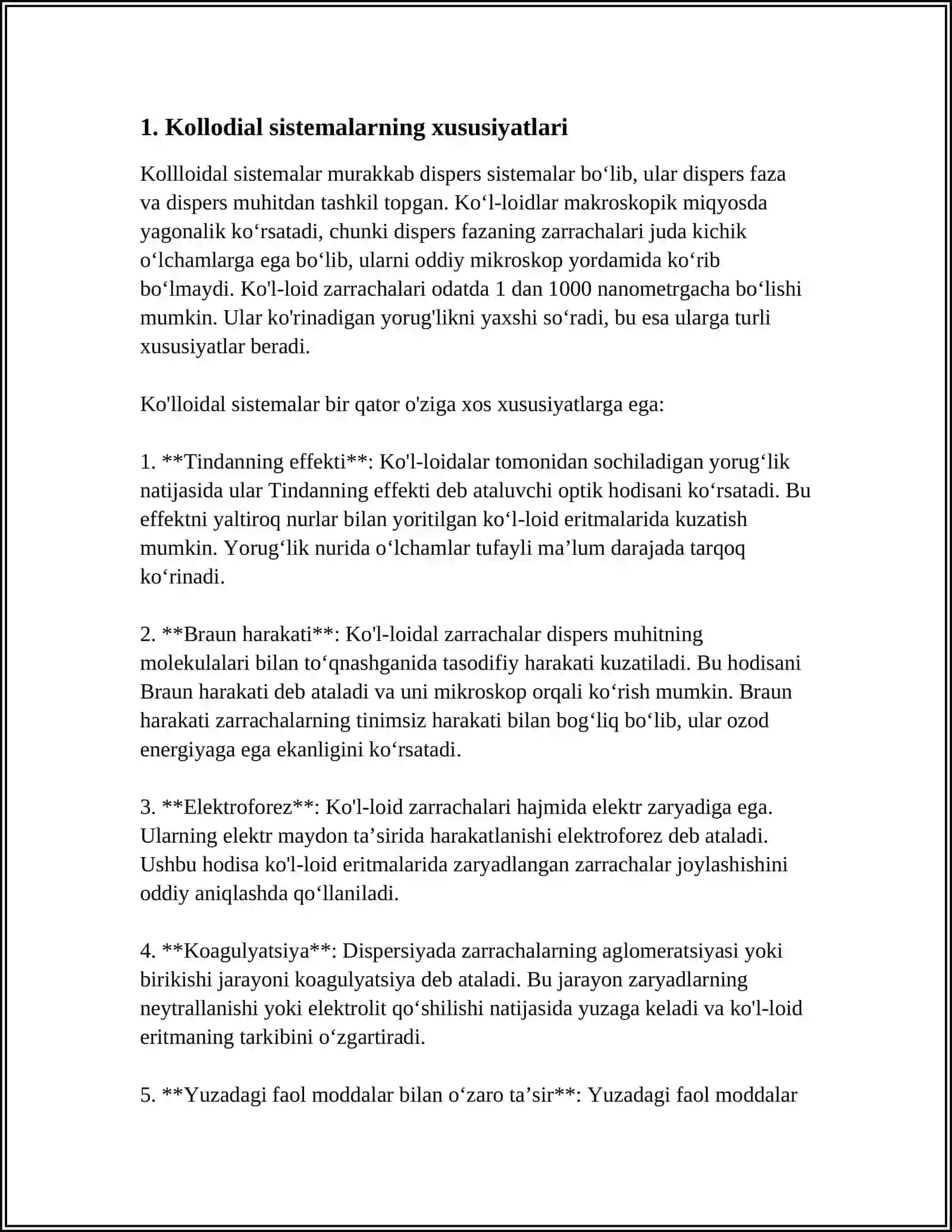 KOLLOID SISTEMALARNI DIALIZ YO'LI BILAN TOZALASH.GEMODIALIZNI O'TKAZISHDA KIMYONING AHAMIYATI 3