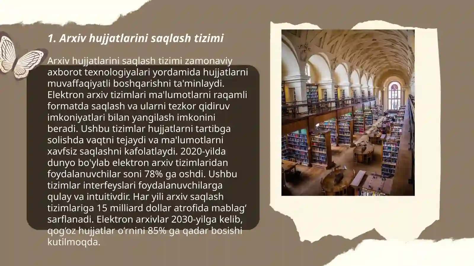 Arxivchilarning hujjatlarni saqlashni tashkil etish qiymatini aniqlashligi va hisobga olishdagi faoliyati 3