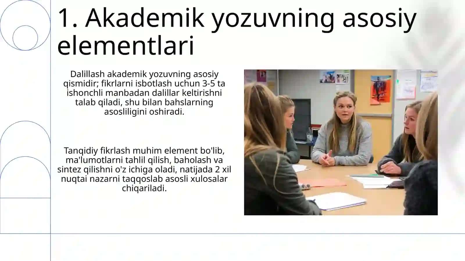 Akademik yozuvning asosiy omillari 3