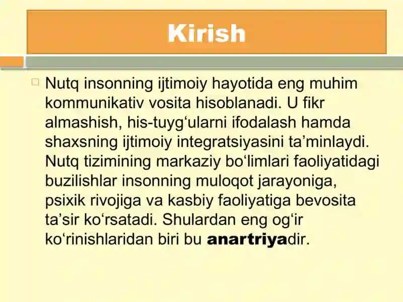 Markaziy nutq bo‘limi patologiyasi 3