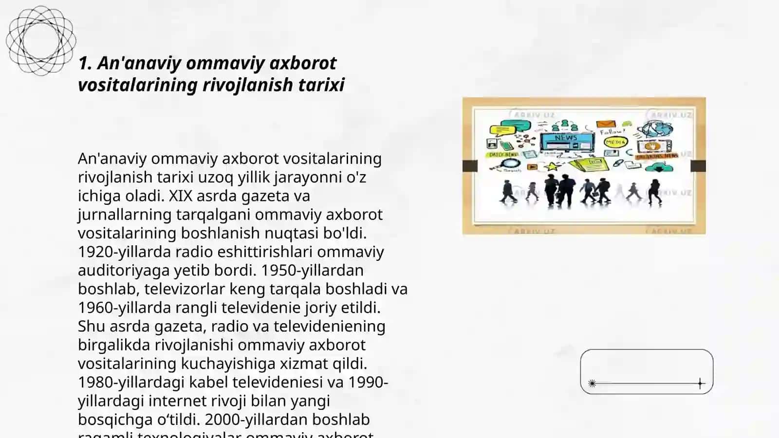 Ananaviy Ommaviy axborot vositalar oʻrnini ijtimoiy tarmoqlar egallashi 3