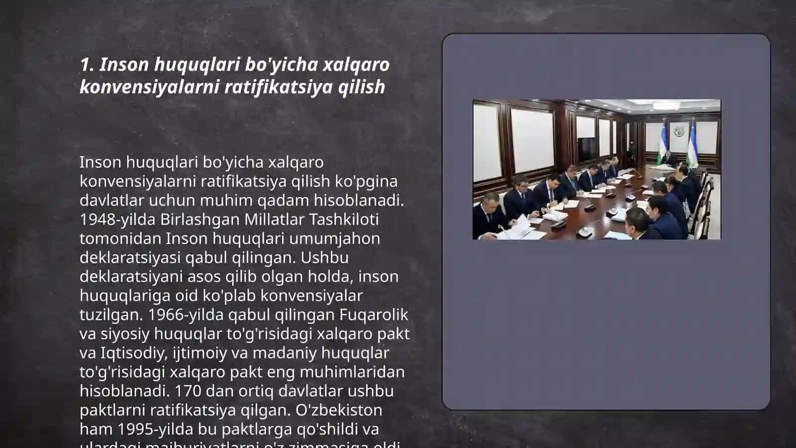 O'zbekistonda inson huquqlari va erkinliklari kafolatlarining yaratilishi 3