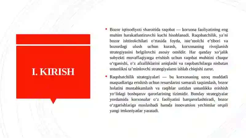 Raqobatchilik strategiyalarining nazariy asoslari 3