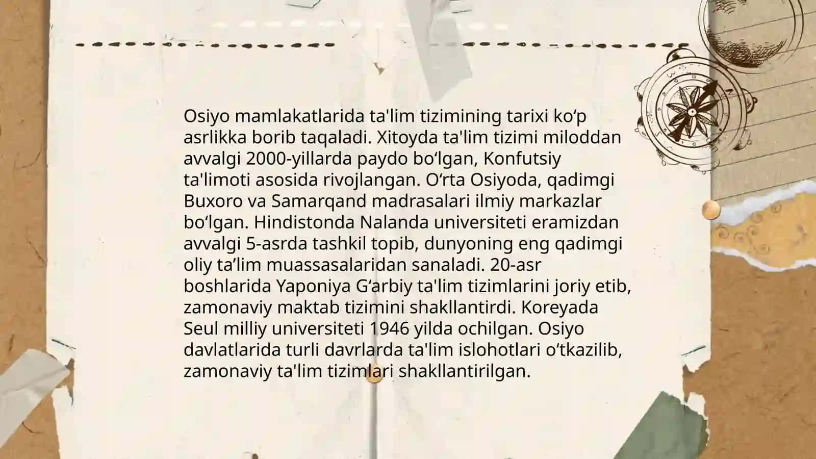 Osiyo mamlakatlarida ta’lim tarbiya jarayonini oʻziga xos xususiyatlari 3