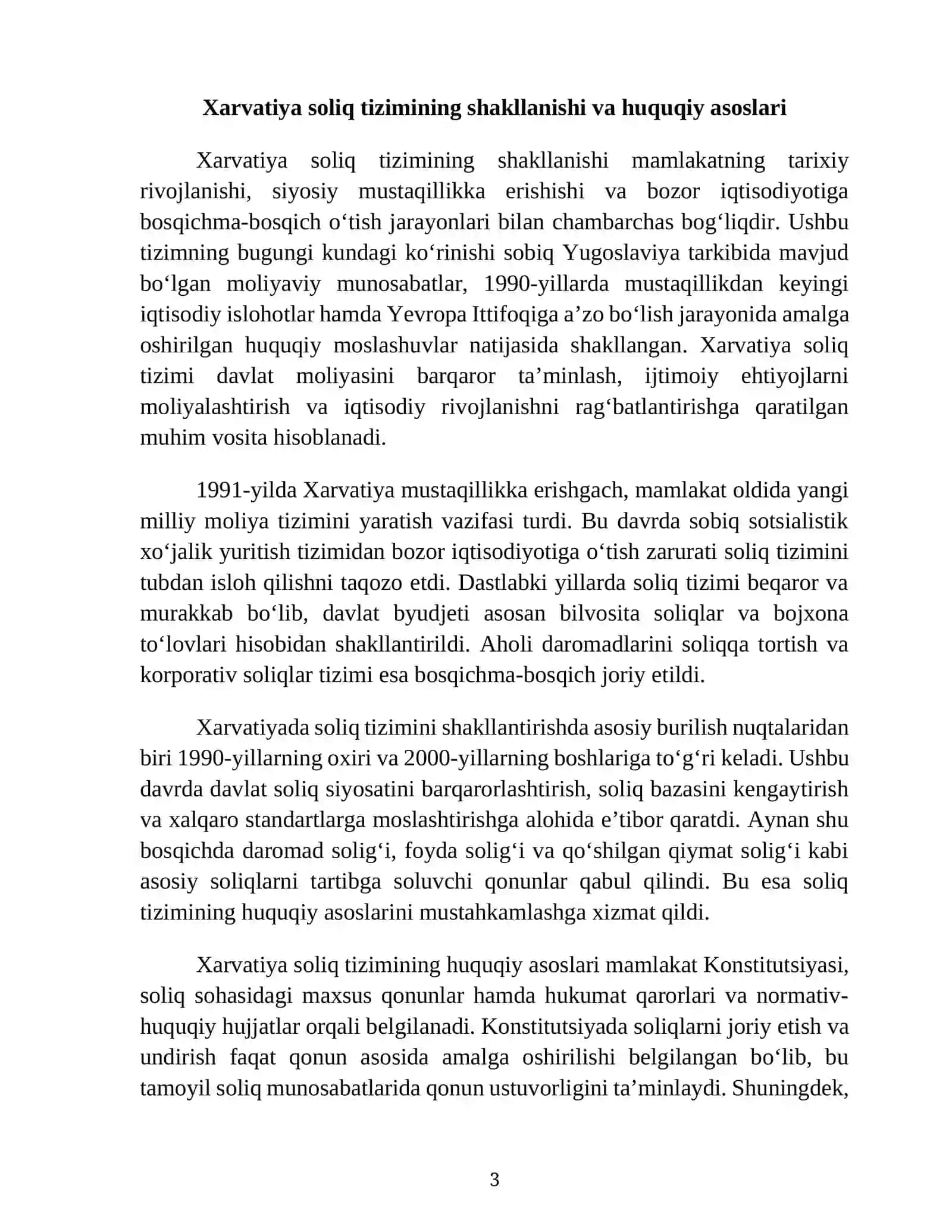 Xorvatiya Soliq Tizimi 3