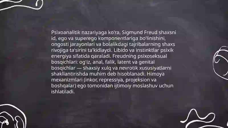 Chet el psixologiyasida shaxs nazariyalari 3