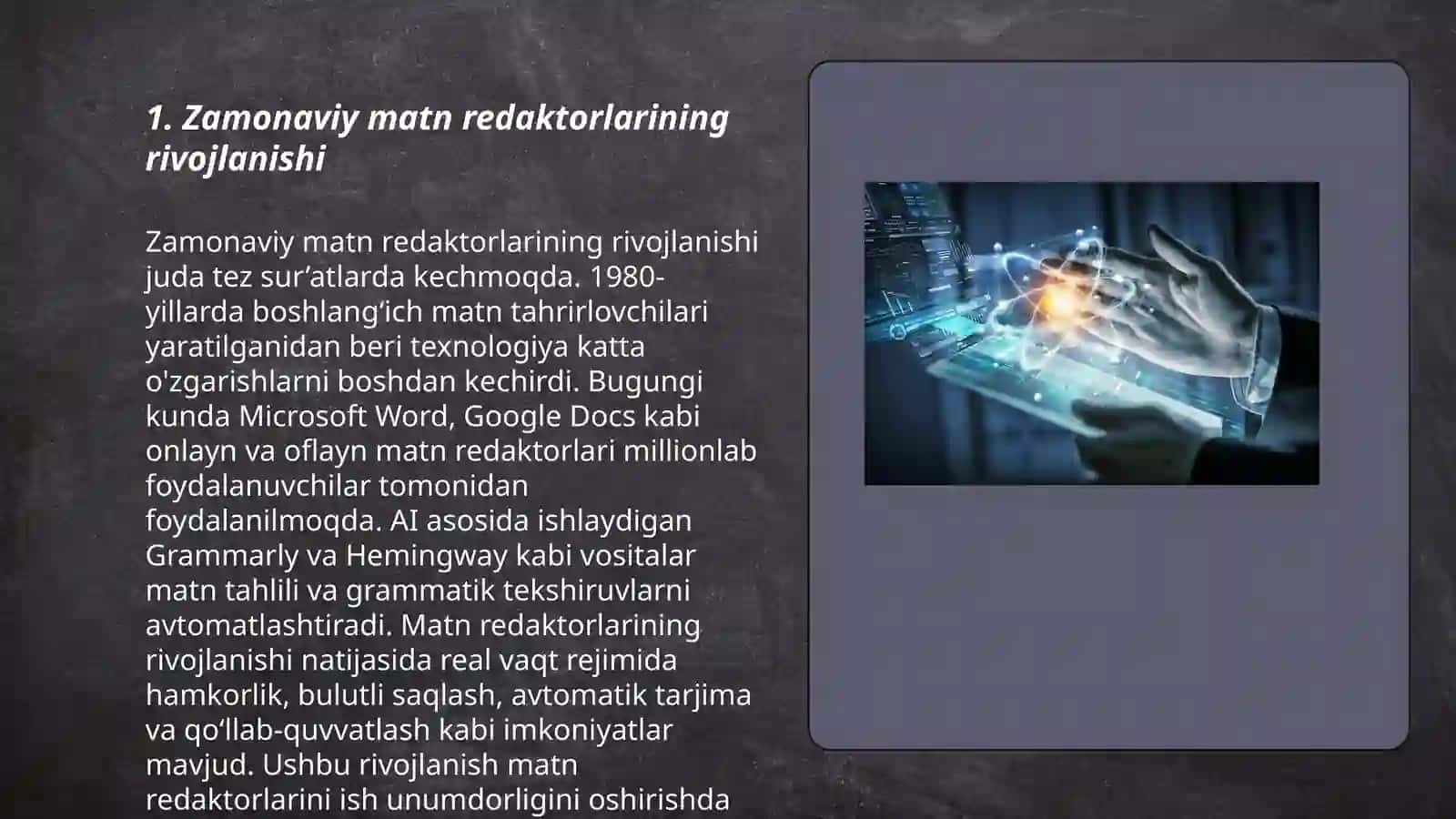 Zamonaviy matn redaktorlari 3