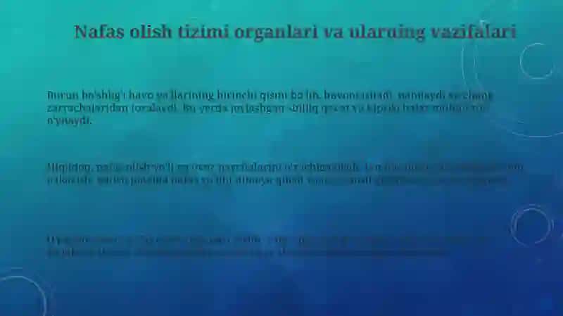 Nafas organlari mavzusi 3