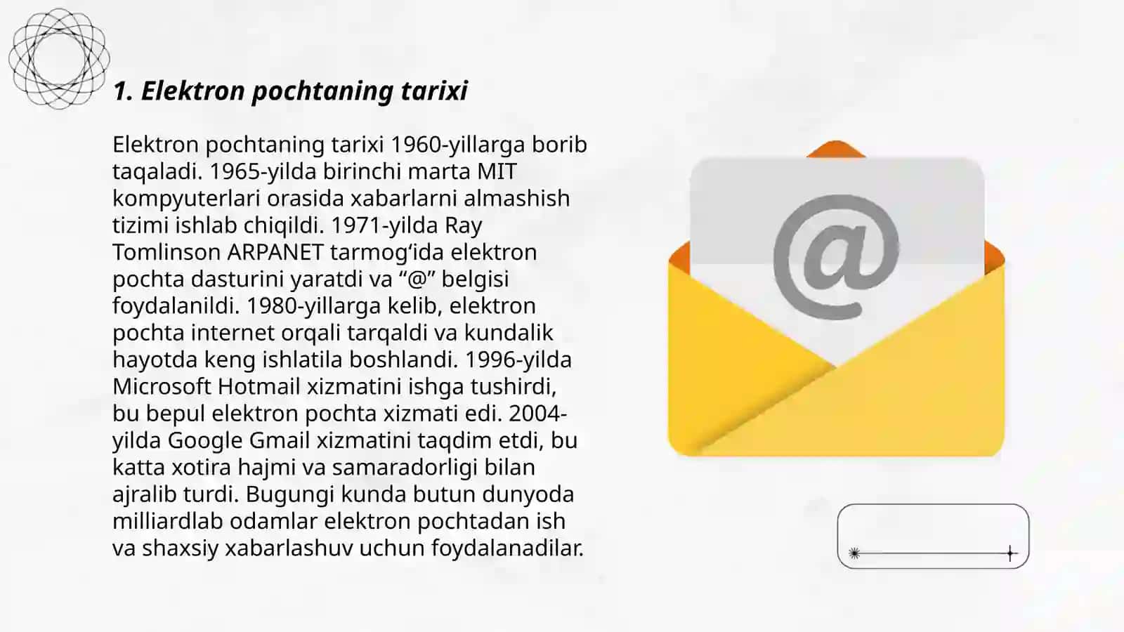 Elektron pochta va uning imkoniyatlari 3
