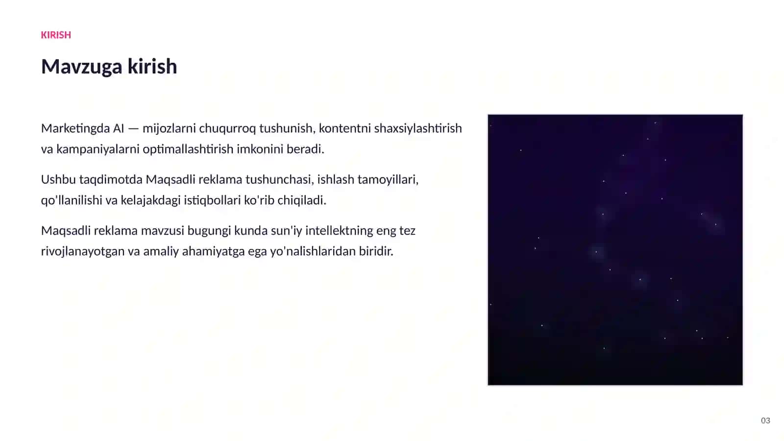 SUN'IY INTELLEKT • AI MARKETING VA SAVDODA 3