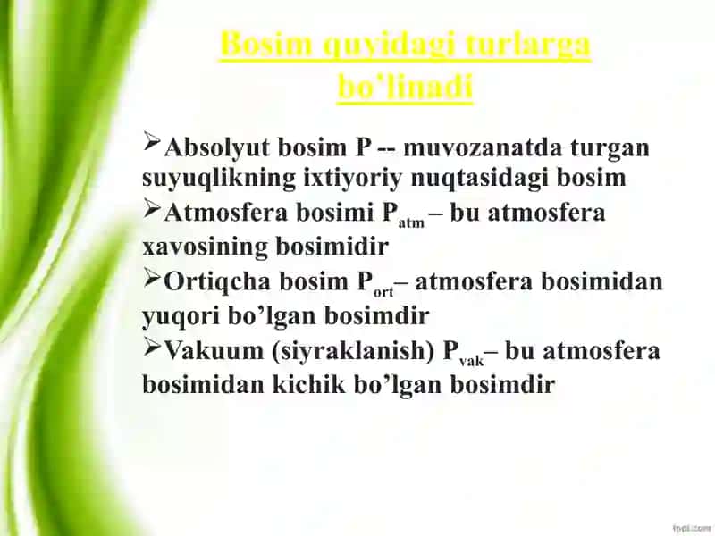 Bosim oʻlchash asboblari 3