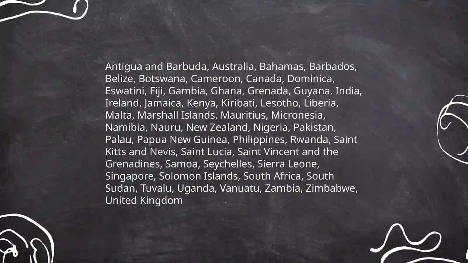 English speaking countries 3