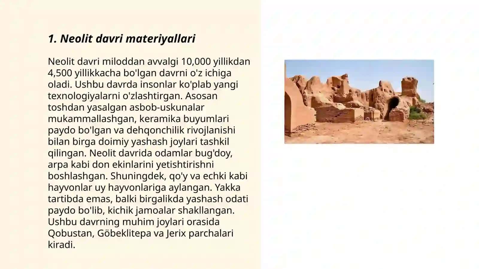 Afrika davlatlari hududidagi neolit davri manzilgohlari 3