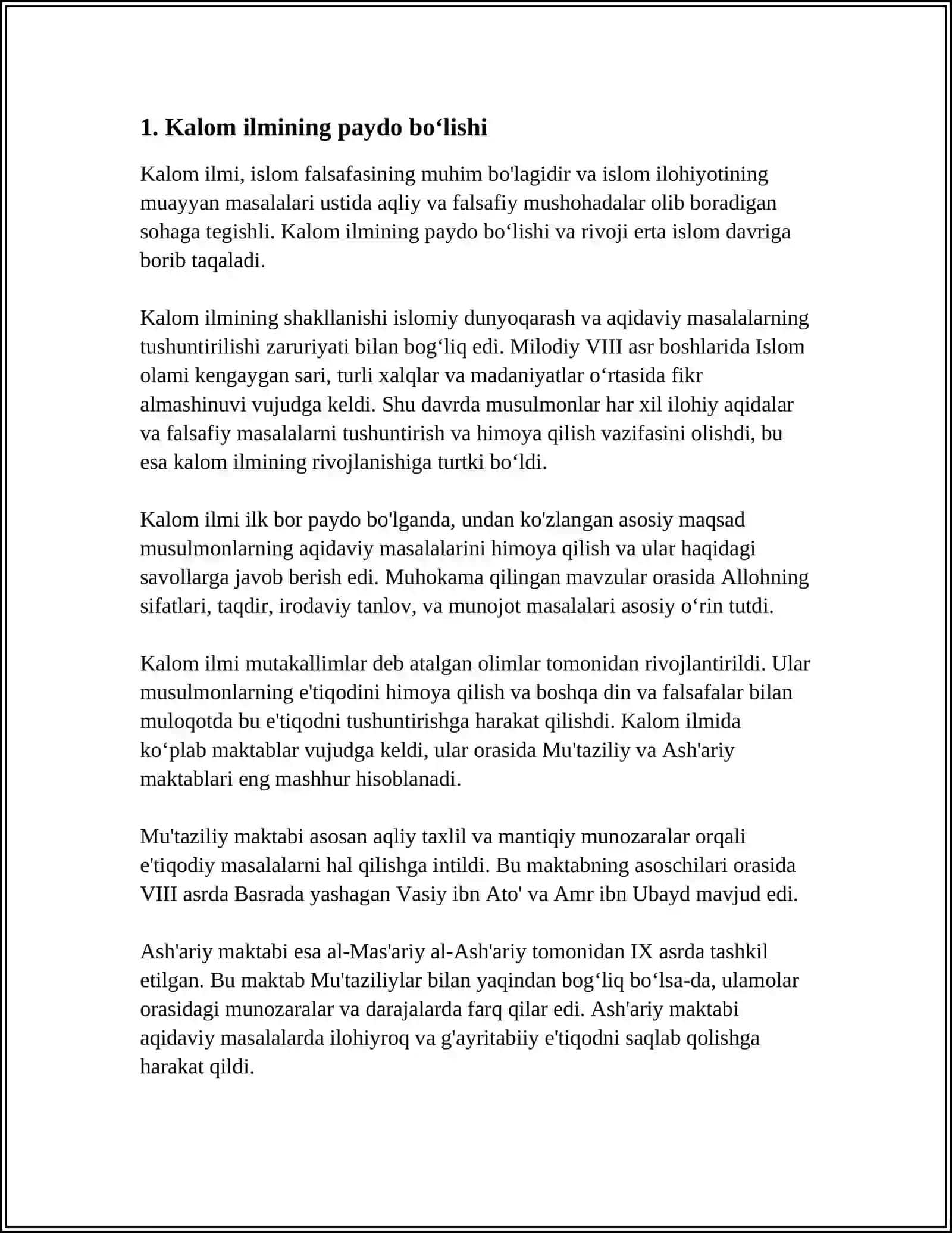 KALOM ILMINING SHAKLLANISHI 3