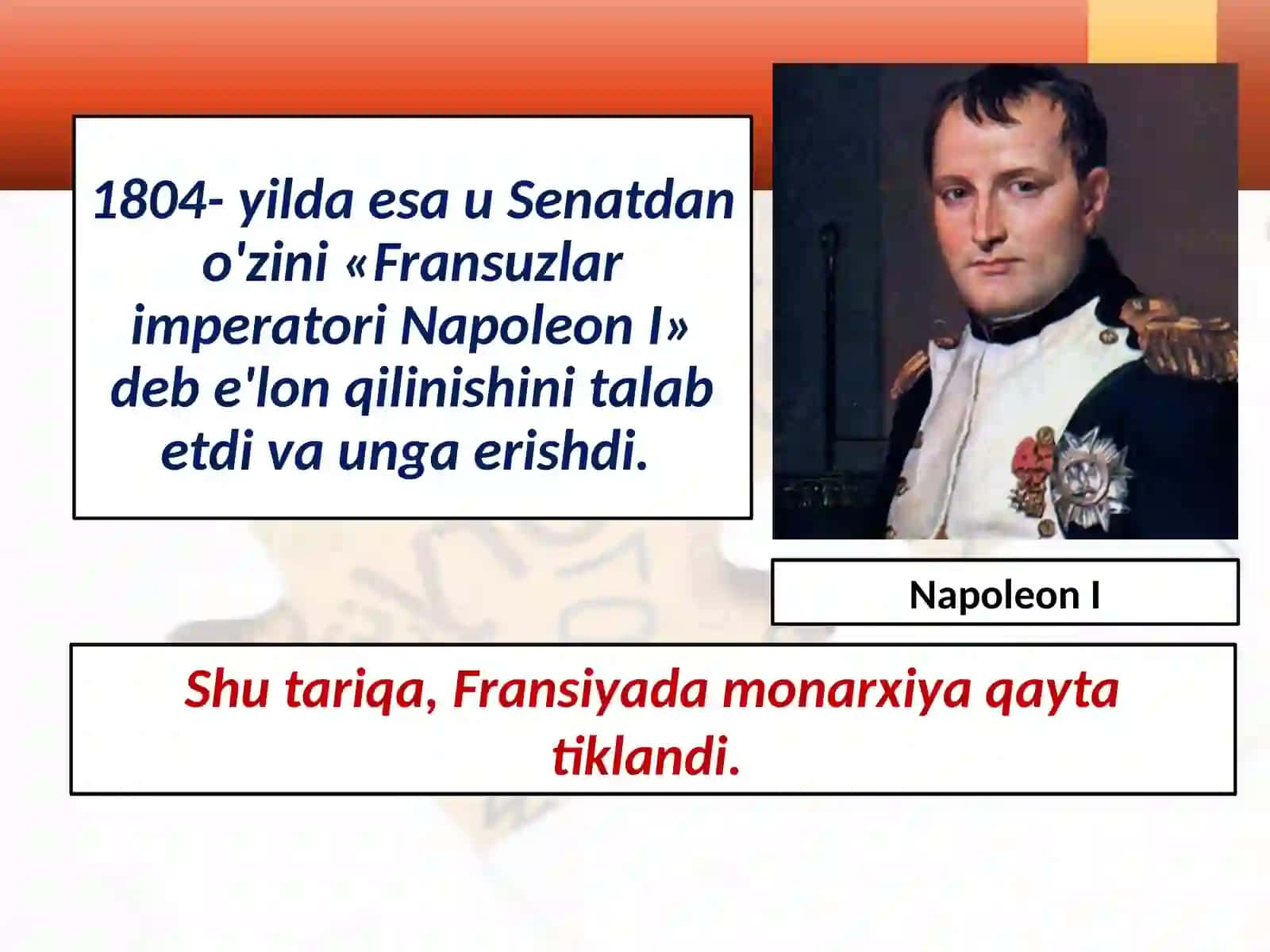 Fransiyada Birinchi imperiya va uning halokati 3