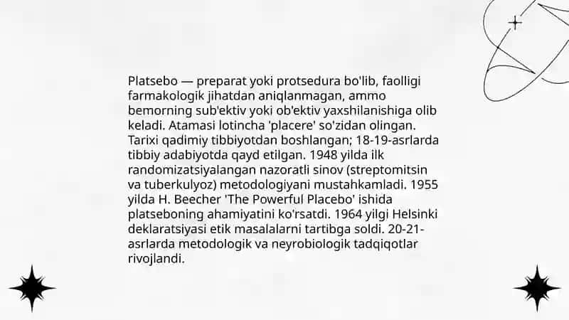 Platsebo terapiya metodologiyasi 3