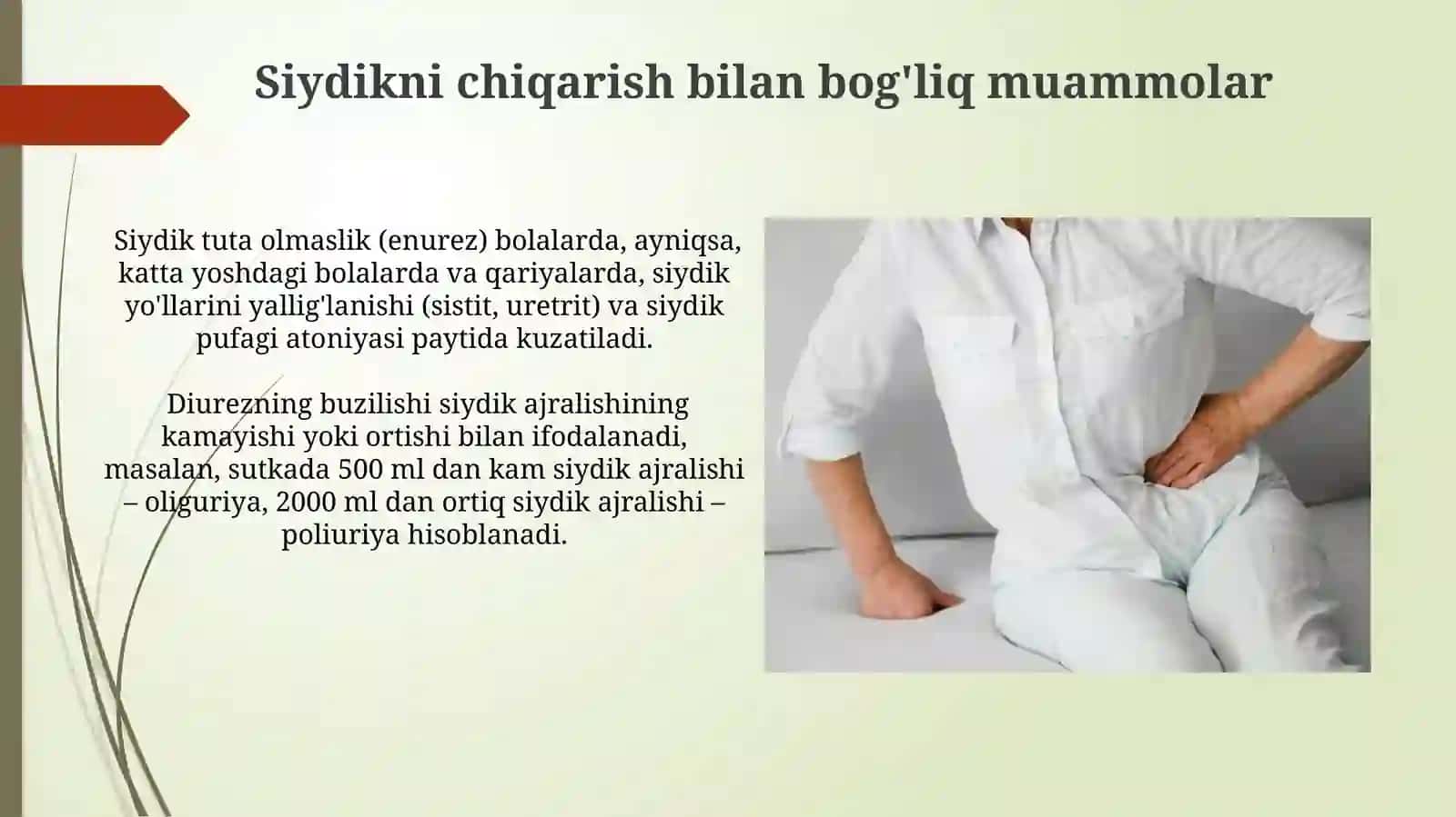 Buyrak va siydik ajratuv yoʻllari kasalliklari 3
