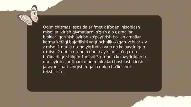Chizma va algoritmlar boʻyicha hisoblashga doir misol va masalalarni yechish 3
