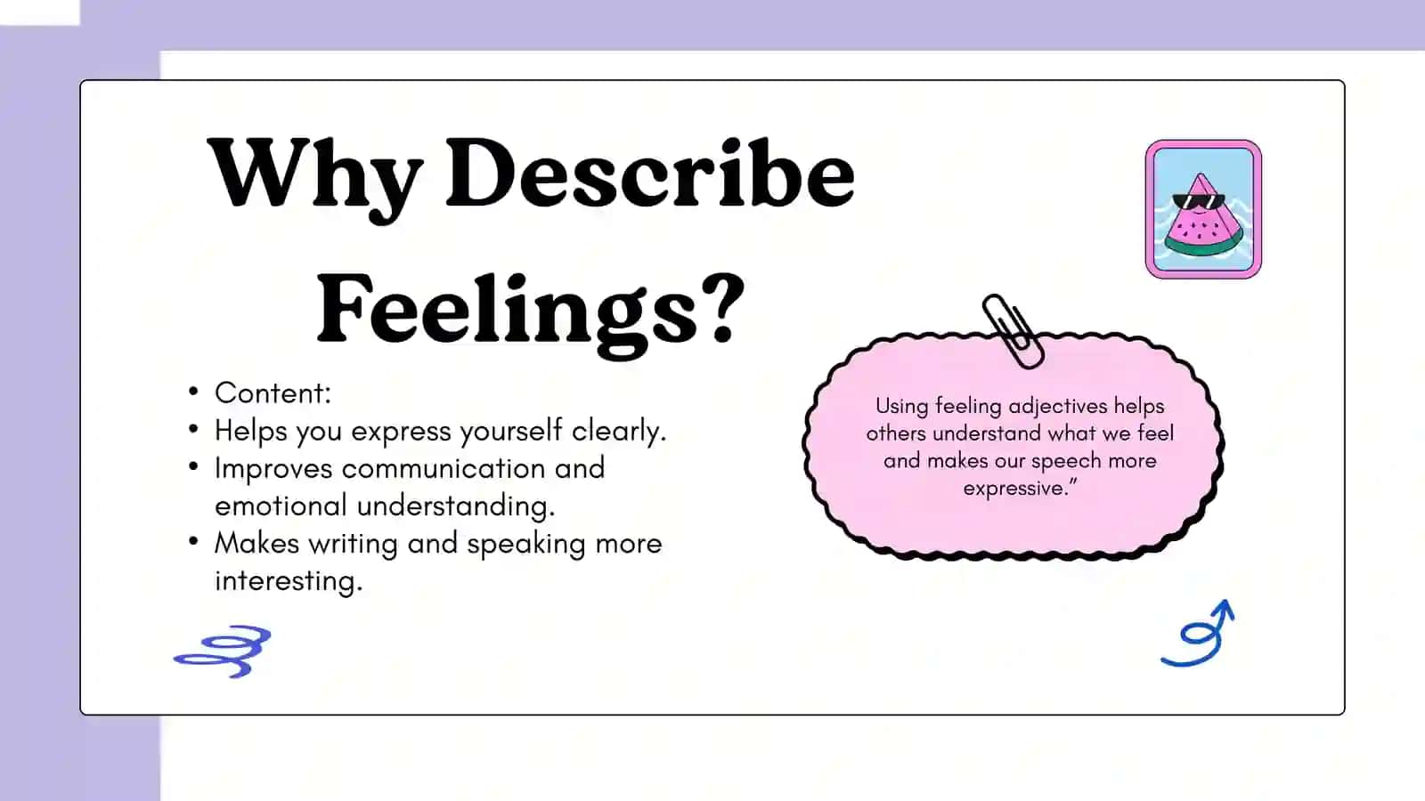 Adjectives to describe feelings 3
