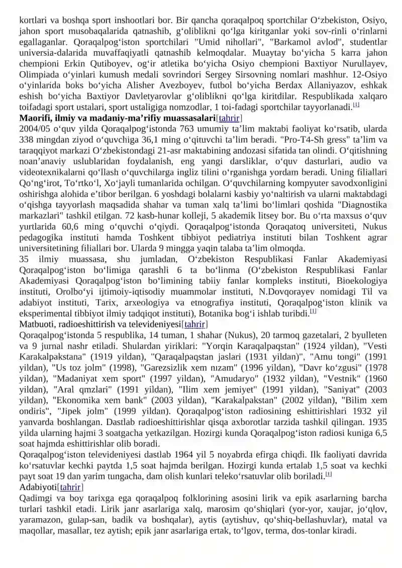 Mustaqillik yillarida Qoraqalpog‘iston Respublikasi 3