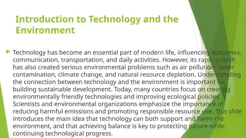 Technology and Environment 3
