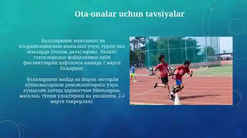 Ikki va uch yoshgacha boʻlgan bolalarning jismoniy tarbiyasi 3