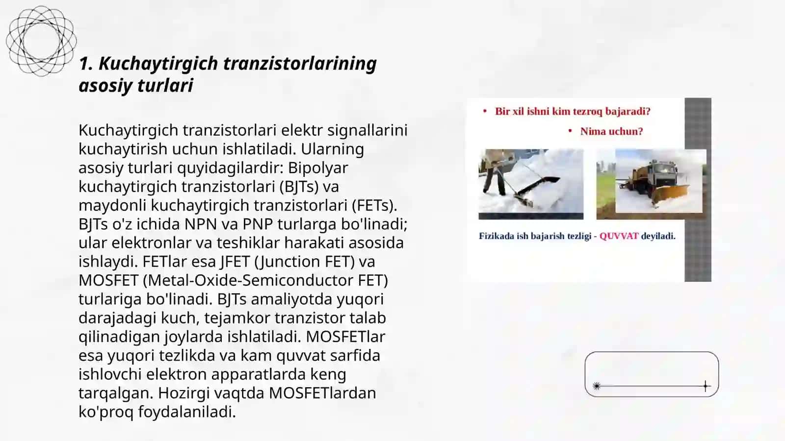 Kuchaytirgich tranzistorlarida tarqaluvchi quvvat 3