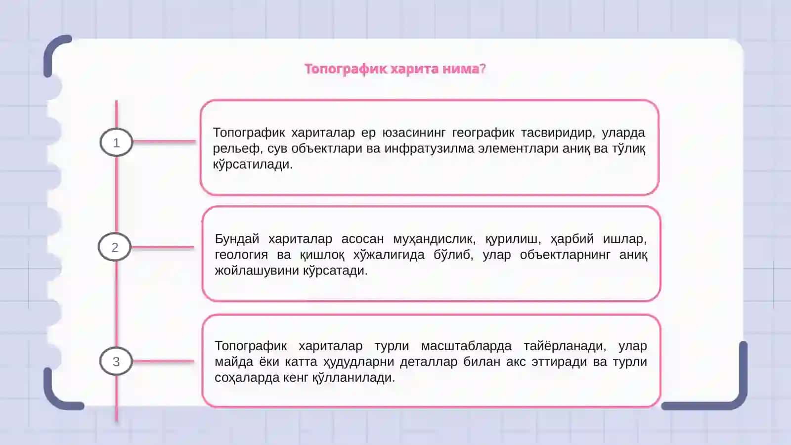 Топографик хариталарнинг турлари ва уларнинг кулланилиши 3